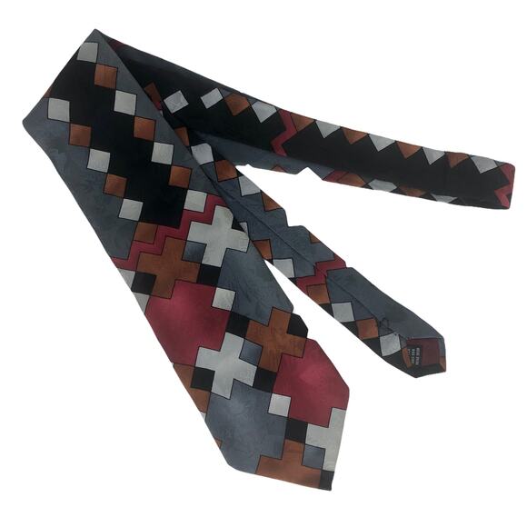 Geometric Block Tie - Picture 3 of 6